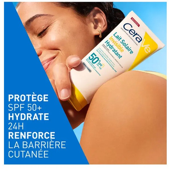 Cerave Lait solaire invisible hydratant SPF 50+