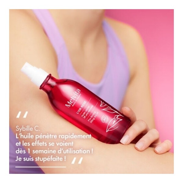 Melvita L'or Rose Huile sèche lift pro fermeté bio