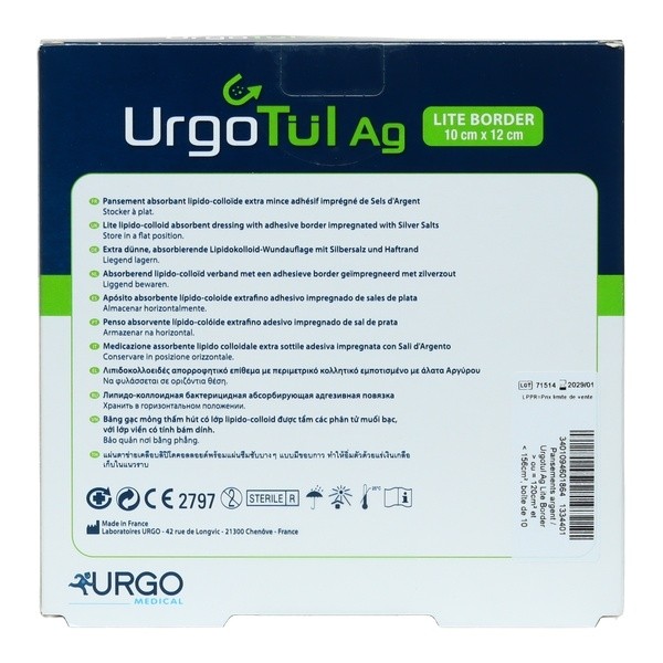Urgotul Ag Lite Border pansement