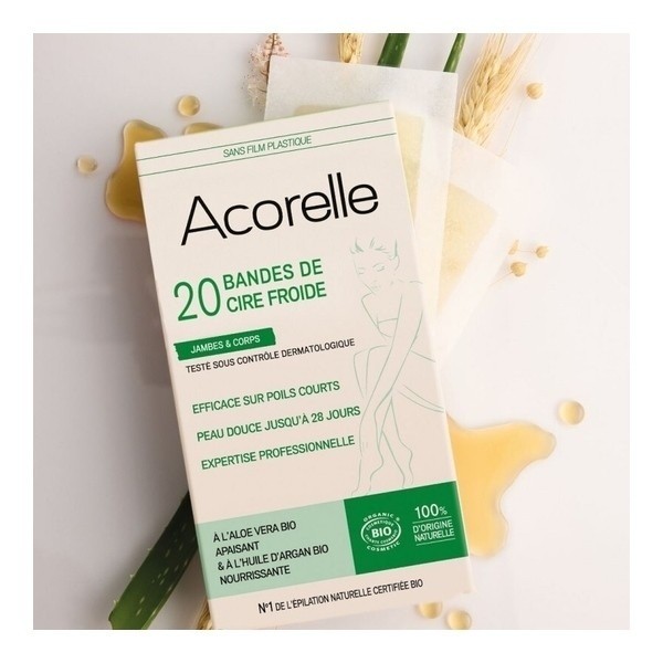 Acorelle bande cire froide Bio