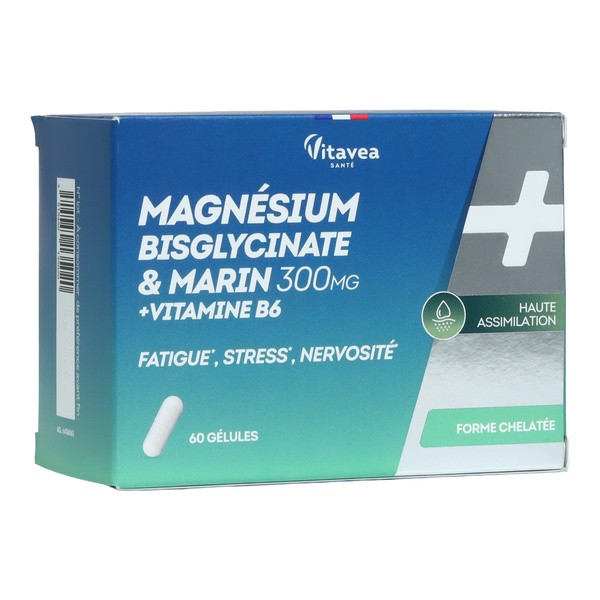 Vitavea Magnésium bisglycinate et marin gélules