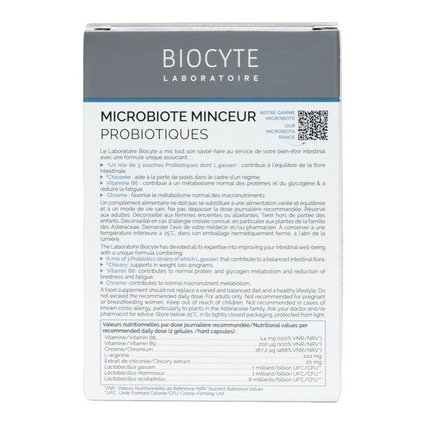 Biocyte Microbiote Minceur gélules