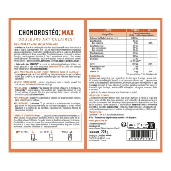 Chondrostéo+ Max Articulations poudre
