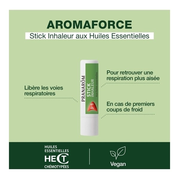Pranarôm Aromaforce Stick inhaleur 3 en 1