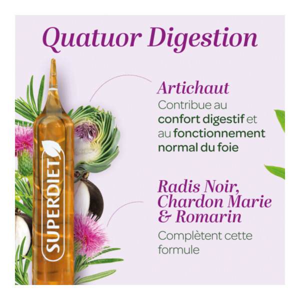 Super Diet Quatuor bien-être du foie bio ampoules