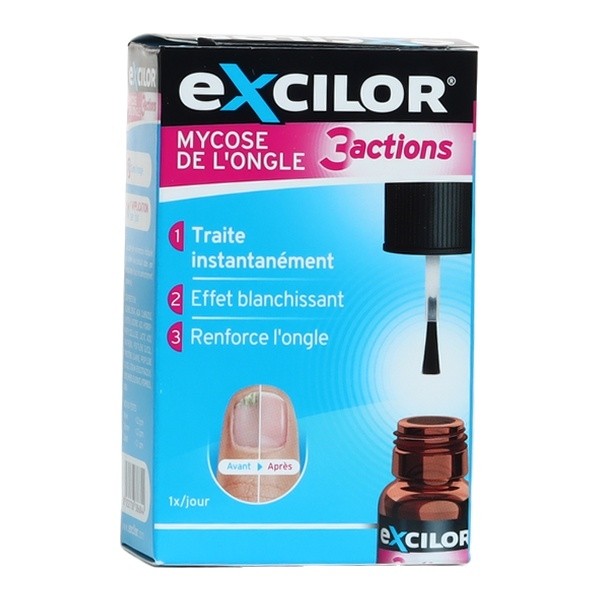 Excilor Mycose de l'ongle 3 actions