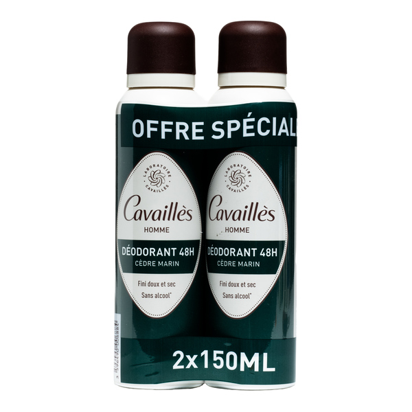 Cavaillès Homme Déodorant 48h Cèdre marin spray