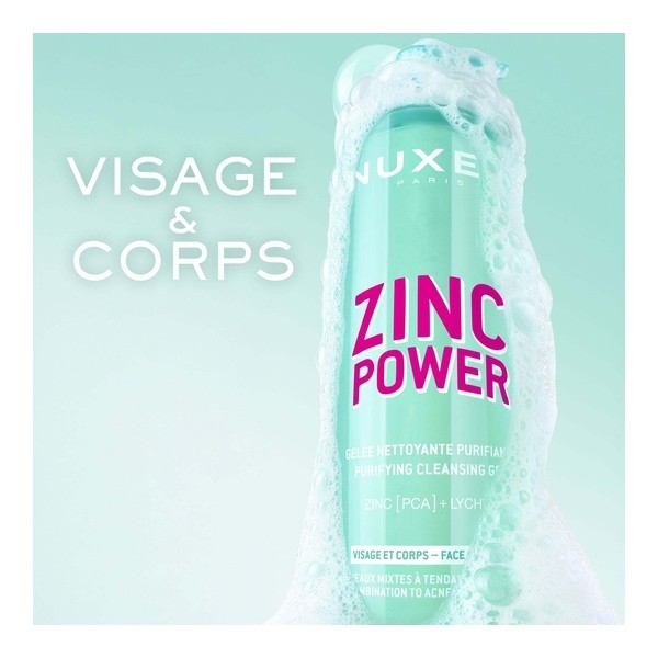 Nuxe Zinc Power gelée nettoyante purifiante