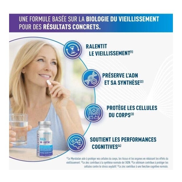 Granions complexe Longevity NADH comprimés