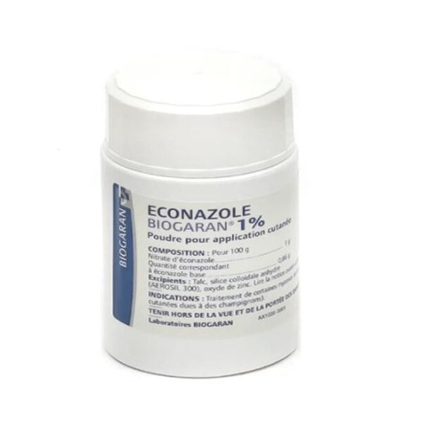 Econazole poudre mycose