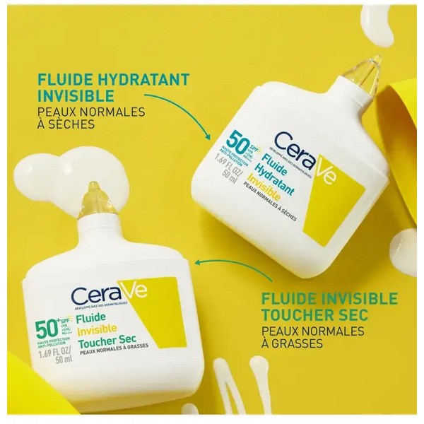 CeraVe Fluide solaire invisible Toucher sec SPF 50+