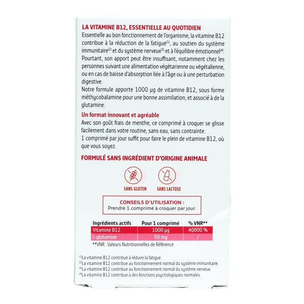 Forté Pharma Vitamine B12 comprimés à croquer