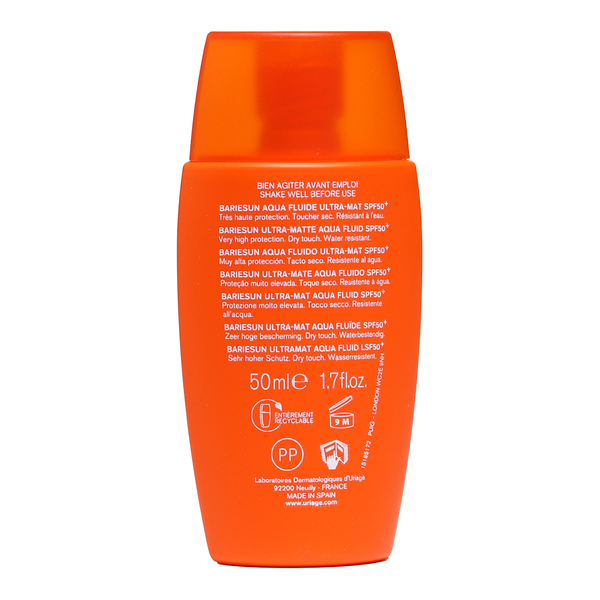 Uriage Bariésun Aqua fluide solaire ultra mat SPF 50+