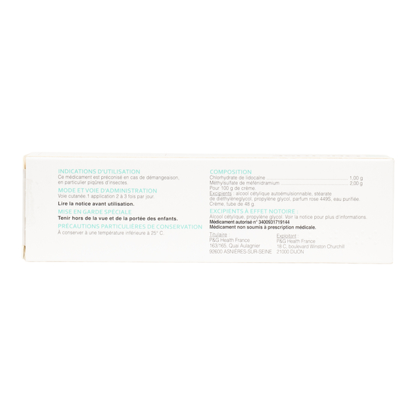 Onctose crème antihistaminique