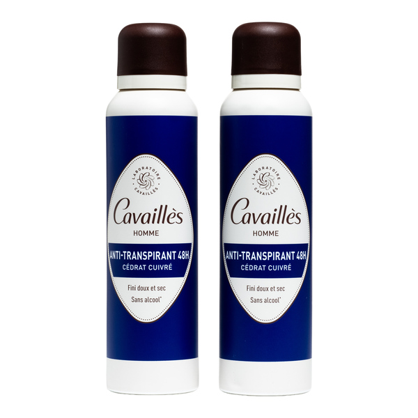 Cavaillès Homme Déodorant Anti transpirant 48h Cédrat cuivré spray