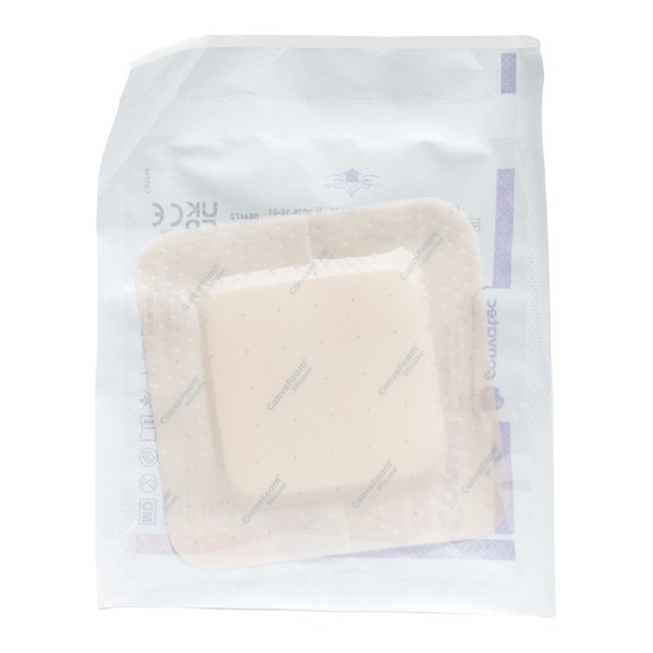 ConvaFoam carré pansement hydrocellulaire siliconé adhésif
