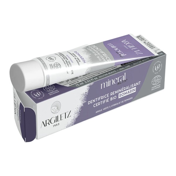 Argiletz Dentifrice Argile verte Mineral Activ bio