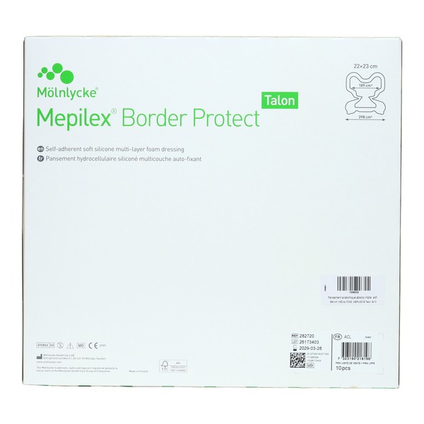 Mepilex Border Protect Talon pansement hydrocellulaire