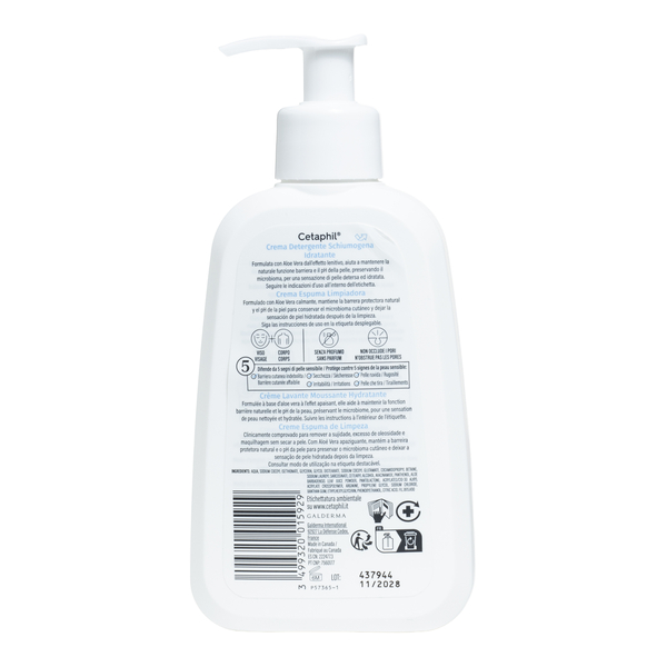 Cetaphil Crème lavante moussante hydratante