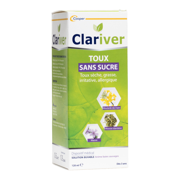 Clariver sirop toux sans sucre