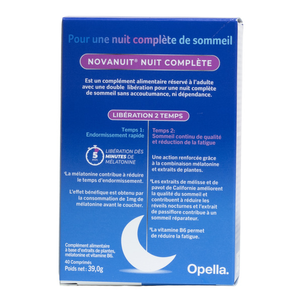 Novanuit Nuit complète 1,9 mg comprimés