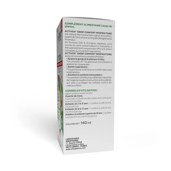 Activox Confort Respiratoire sirop
