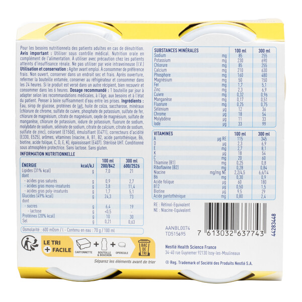 Renutryl Booster boisson hyperprotéinée hypercalorique