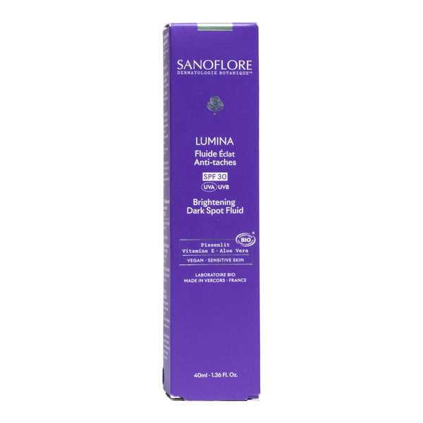 Sanoflore Lumina Fluide Eclat Anti taches SPF 30 bio