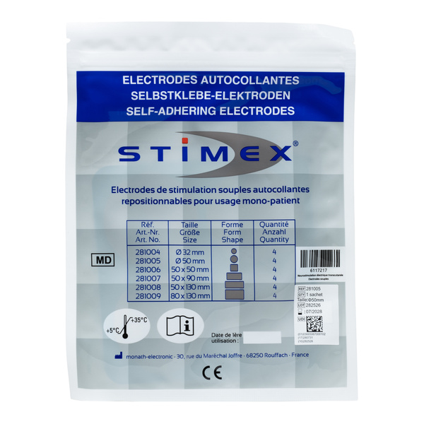 Electrodes de stimulation autocollantes Stimex