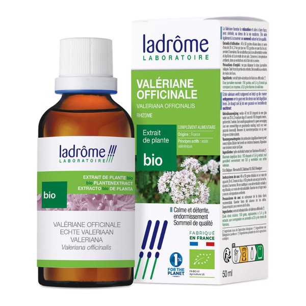 Ladrôme extrait de plante fraîche Bio Valériane officinale