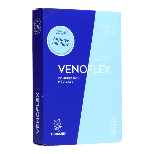 Venoflex Secret Chaussettes de Contention Pieds Ouverts Femme Classe 2