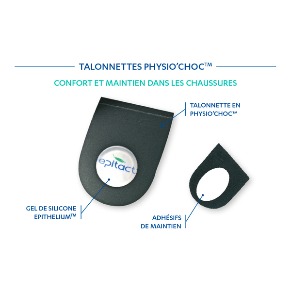 Epitact Talonnettes Physio choc pour épine calcanéenne