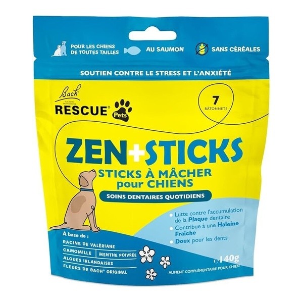 Fleurs de Bach Rescue Pets Zen + sticks pour chien