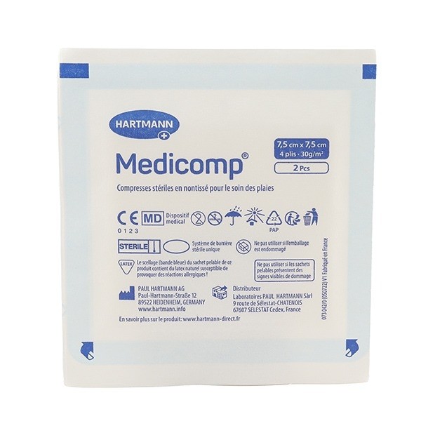 Medicomp compresses non tissées stériles