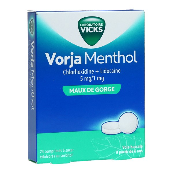 Vicks Vorja maux de gorge comprimés à sucer
