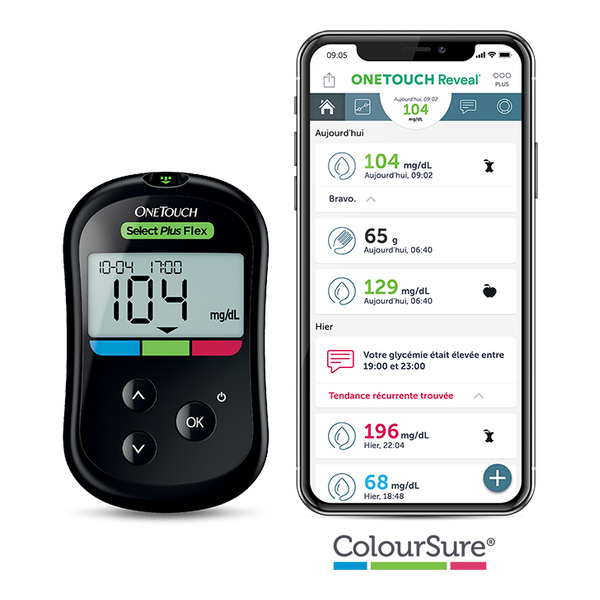 One Touch Lecteur de glycémie Select Plus Flex