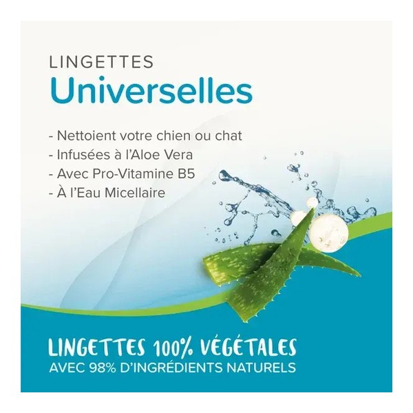 Beaphar Lingettes nettoyantes pour Chien et Chat
