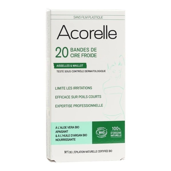 Acorelle bande cire froide Bio