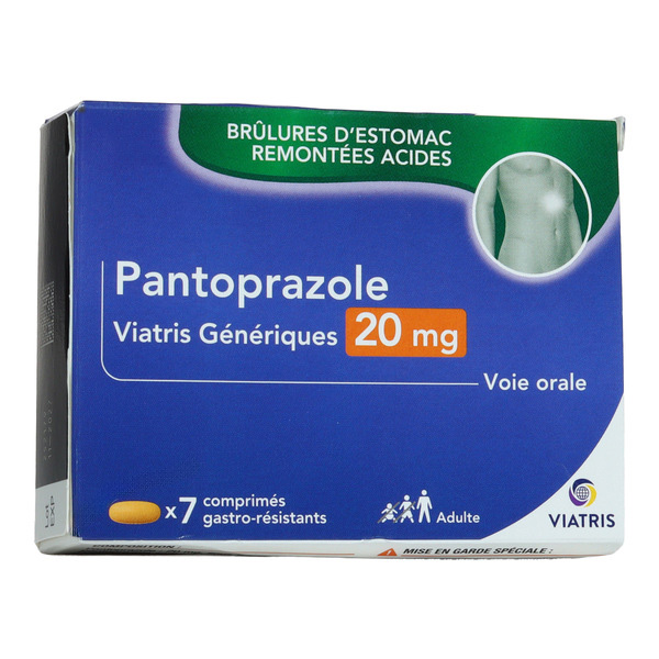 Pantoprazole 20 mg comprimé estomac