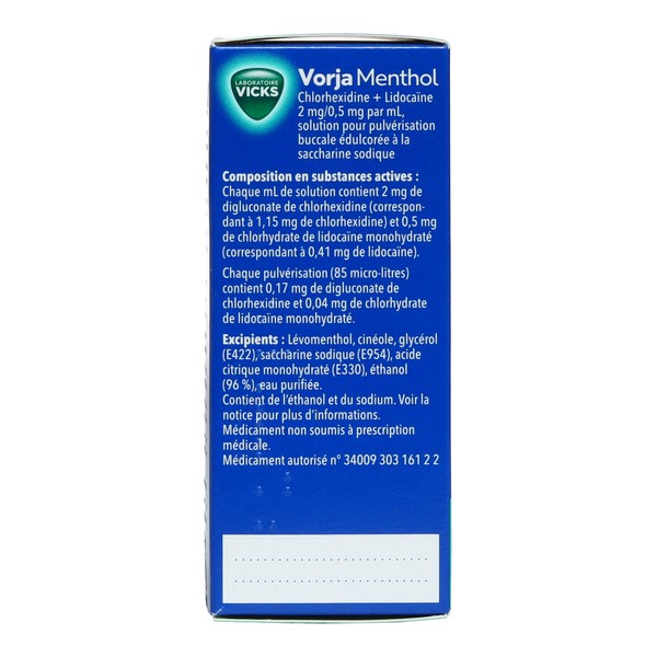 Vicks Vorja maux de gorge spray