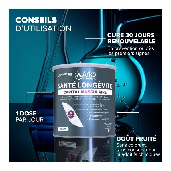 Arkopharma Santé longévité Capital musculaire poudre
