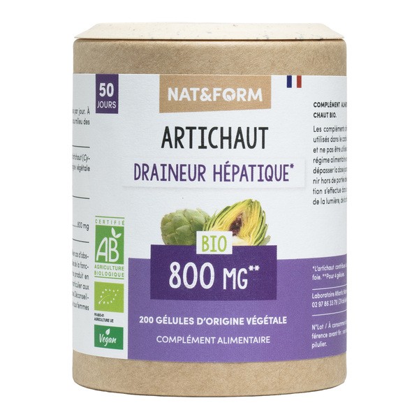 Nat et Form Artichaut bio gélules
