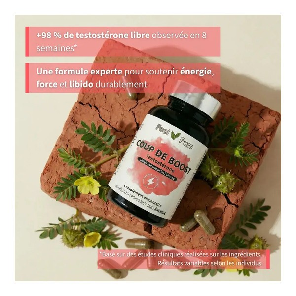 Feel Pure Coup de Boost Testostérone gélules