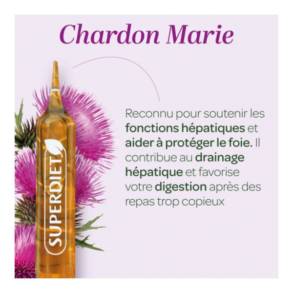 Super Diet Chardon Marie ampoules Bio