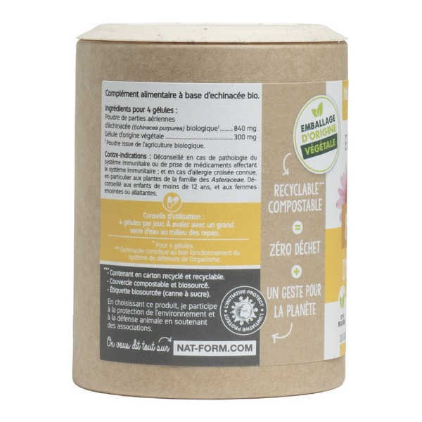 Nat et Form Ecoresponsable échinacée bio gélules