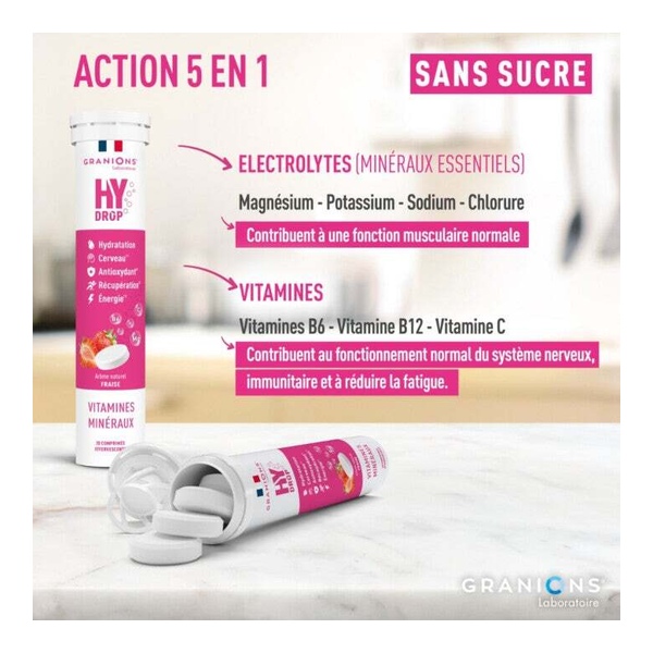Granions Hydrop Vitamines et Minéraux comprimés