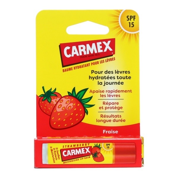 Carmex Baume à lèvres fraise SPF 15