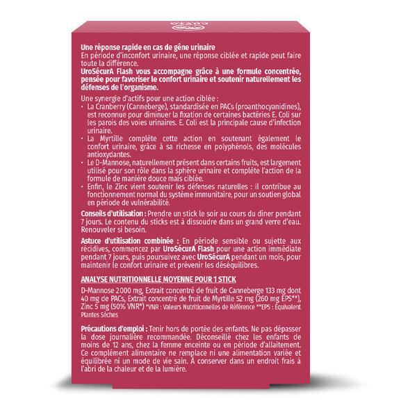 UroSecurA Flash sticks