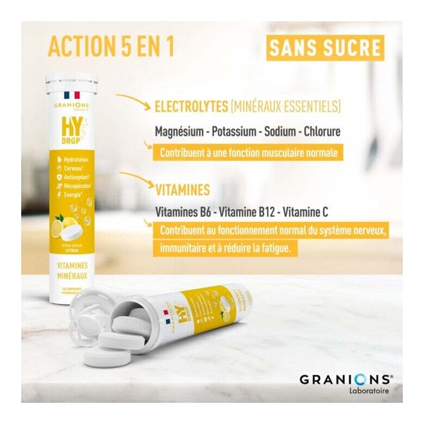 Granions Hydrop Vitamines et Minéraux comprimés