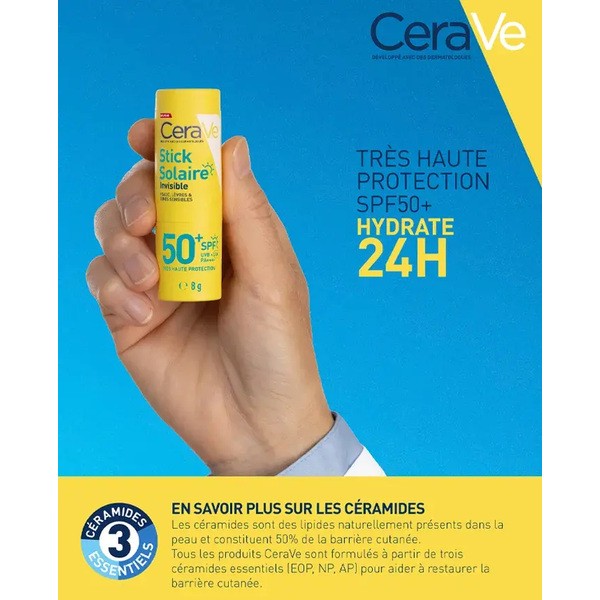 CeraVe Stick solaire invisible SPF 50+